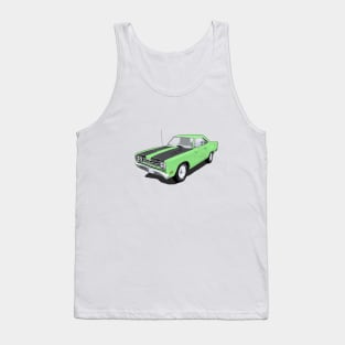 Lime Green Car Tank Top